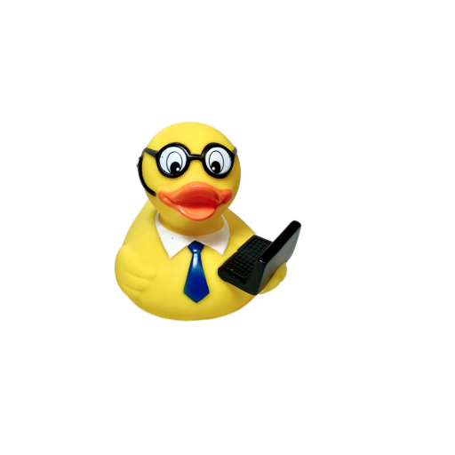Kreslená kačenka – symbol HTML kurzu
